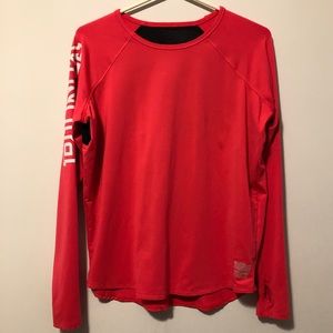 Pink Victoria Secret Long Sleeve Thumb Hole Shirt Size XS